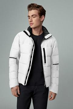 Chamarras Canada Goose Hombre México - HyBridge Chaqueta De Plumas Blancos ZG2560974